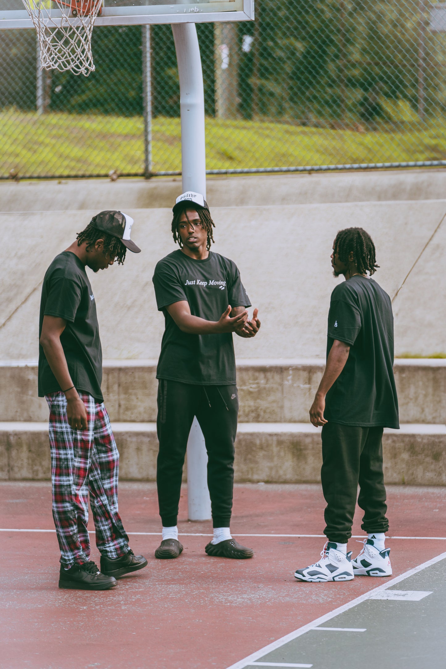 "Just Keep Moving" Heavyweight Crewneck T-shirt